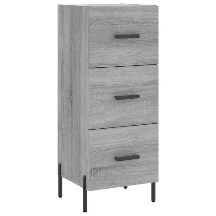 VidaXL Buffet Sonoma Grey 34.5x34x90 Cm Engineered Wood 828618