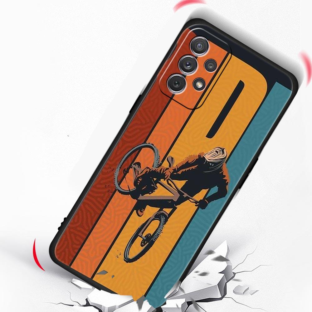 Mountain Bikes Cycling Phone Case For Samsung Galaxy A13 A51 A71 A41 A31 A21S A11 A03S A12 A32 A52 A22 A23 A33 A53 A73 5G Cover