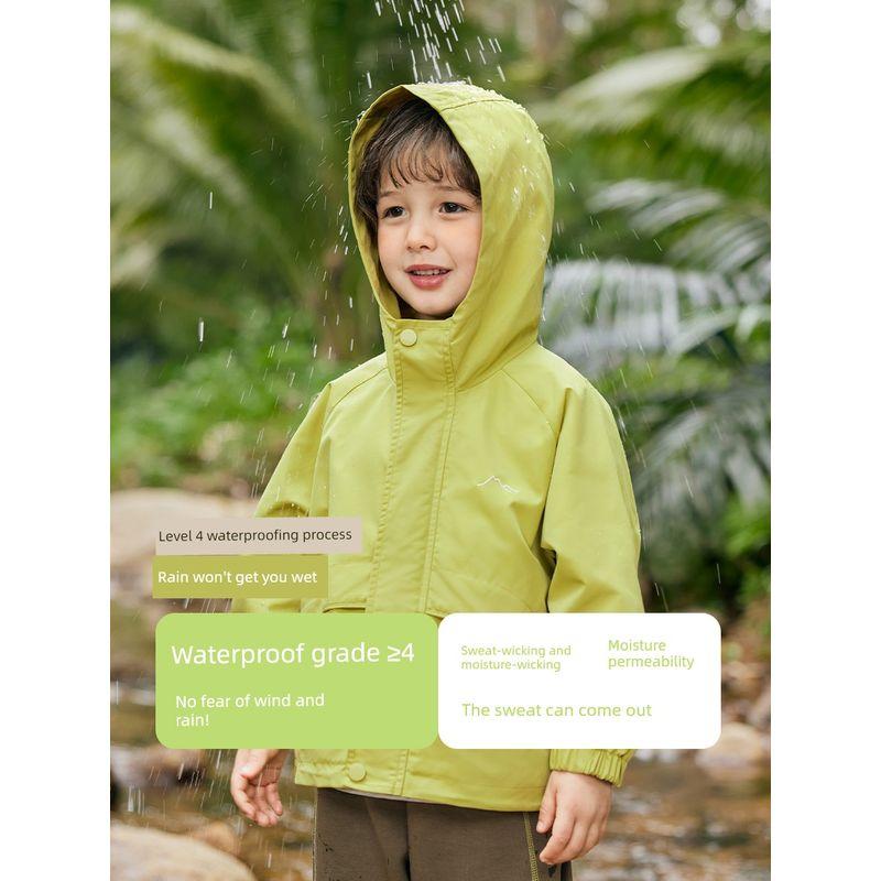 Boys' Waterproof Jacket, New Spring 2025 Children's Spring Clothing, New Toddler Clothing, Baby Children's Clothing Top, Spring Style Trendy