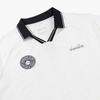 Diadora Ceremony Mesh Jacquard Collar Short Sleeve T-Shirt Off White