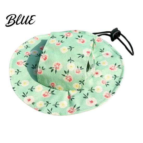 Cat Ears Sunshade Beach Hat Summer Cap with Ear Holes Adjustable Pet Polyester Hat Sun for Small Dogs Cats Outdoor Protection Comfortable Holes