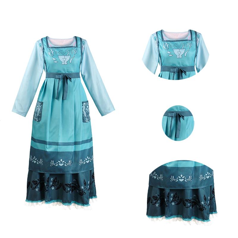 Julieta Madrigal Encanto Cosplay Costume Dress Magic House Outfits Suit Full
