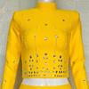 Chic French Socialite Rhinestone Bandage Top & Hip-Hugging Midi Mini Skirt Set