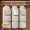 Triple-Layer Hanging Organizer, Transparent Mesh Bag for Underwear Socks Bra, Wall Mounted Storage for Dorm Home
