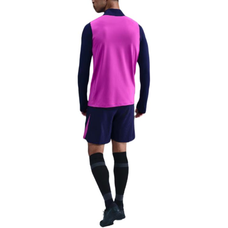 Nike Koszulka z długim rękawem i kołnierzykiem stojącym, dopasowana, z wzorem logo, męskie topy HJ7774-552