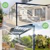 Clear Vinyl Tarp Waterproof PVC Tarpaulin, Transparent Poly Cover for Outdoor, Awning, Canopy, Patio Enclosure