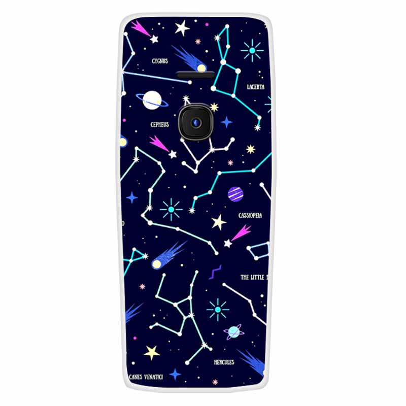 For Nokia 8210 4G Case Soft Silicone Owl Wolf Fashion Back Covers for Nokia 6300 4G Cases Lovely Painted Marble Protection Bags
