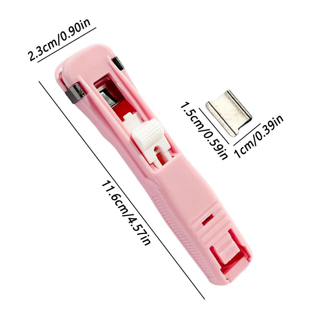 Clip Stapler Reusable Push Clamp Book Binding Machine Office Accessories For Paper Documents File Stapler School Supplies