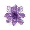 Gold Glitter Artificial Christmas Flower Decoration