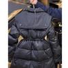 2024 European Celebrity Style Black Quilted Waist Jacket for Women - High-End, Stylish Winter Cotton Outerwear