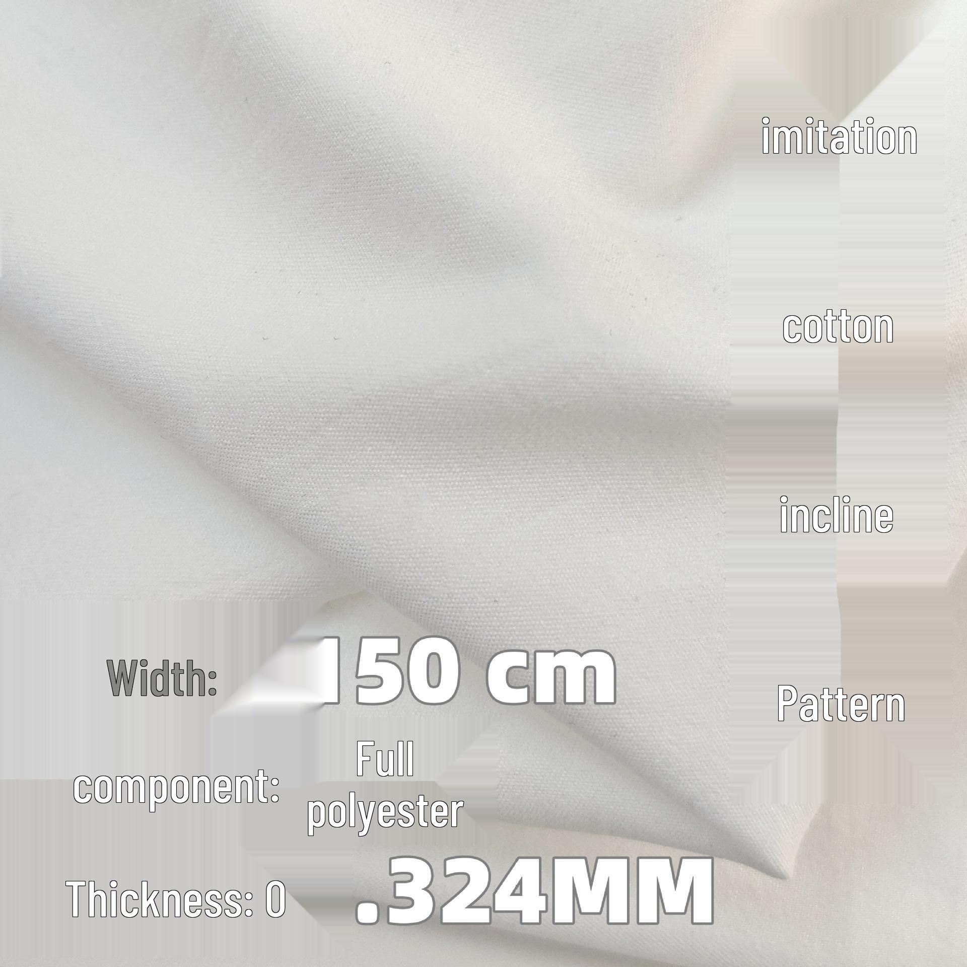 

Персиковый пух Имитация хлопкового твила: Цифровая печать Лолита Ханфу Ткань. Полупрозрачный полиэстер с мягкой отделкой. грязно-белый