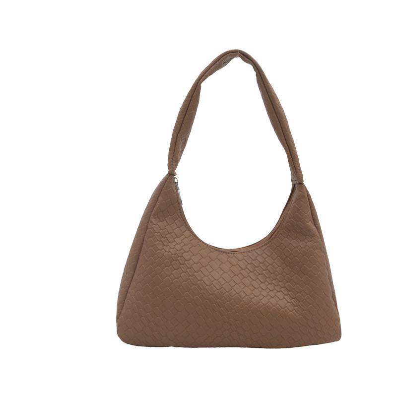 Woven Versatile Diamond Pattern Womens Shoulder Bag Chic And Spacious Ideal For Everyday Use