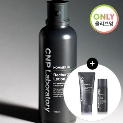 CNP Homme Lab Recharging Lotion 100ml Sonderset (+ 31ml Toner & 50ml Reinigungsschaum)