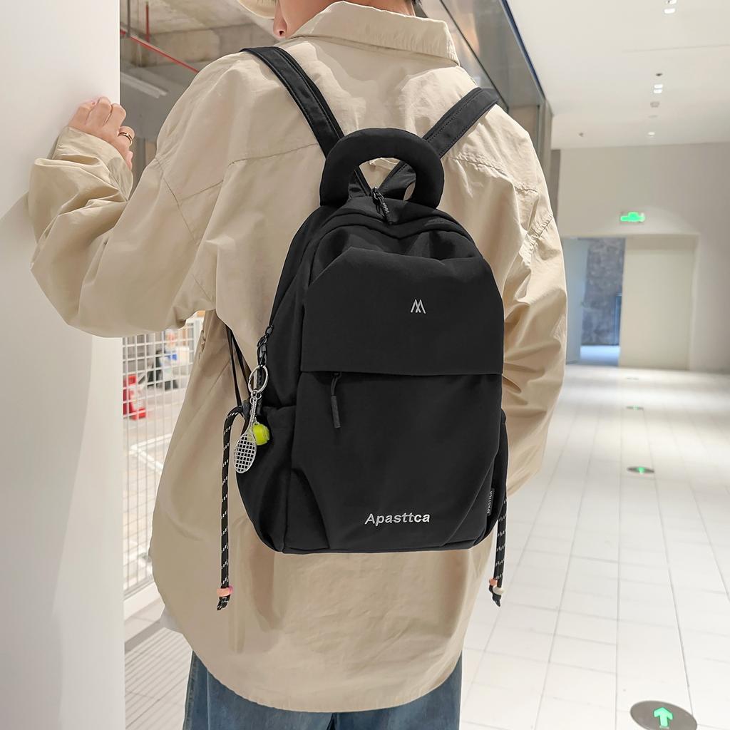 Schoolbag new casual backpack multi-functional trend versatile portable lightweight crossbody dual-purpose backpack small backpack
