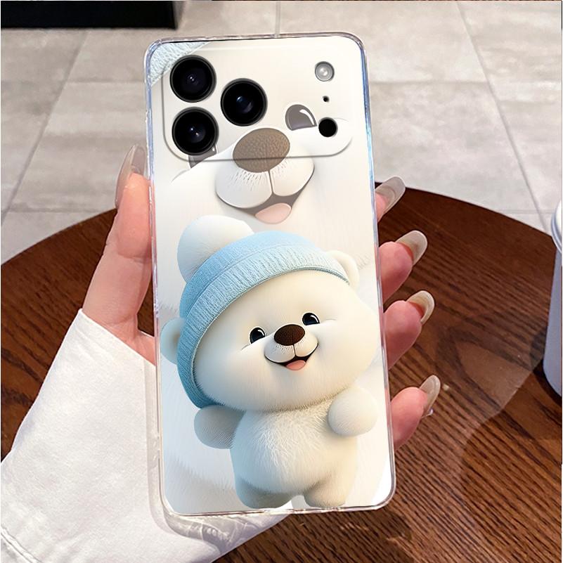 For iPhone 17 Pro Max Case iphone17 Clear Luxury Cute Love Rabbit Cover Soft Silicone Phone Case For iPhone 17Pro Max Air Fundas