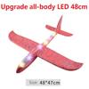 48cm LED DIY Kids Toys Hand Throw Flying Glider Planes Foam Aeroplane Model Party Bag Fillers Flying Glider Plane Toys Kids Game