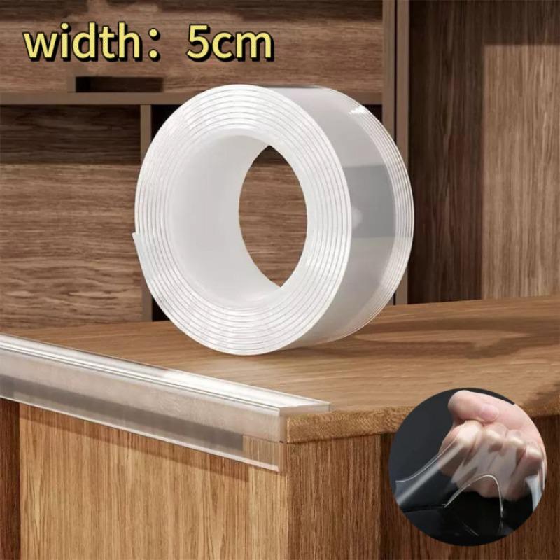 Nano Double Sided Tape Heavy Duty Transparent Adhesive Strips Strong Sticky Multipurpose Reusable Waterproof Mounting Tape
