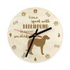Deerhound, Scottish Deerhound - Clock with Dog, Wooden Clock with Engraving, Personalised Clock by