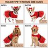 Roter Hund Weihnachtsmann Kleid Netz Samt Haustier Outfit Waschbar Roter Netzrock Weihnachtsfeier