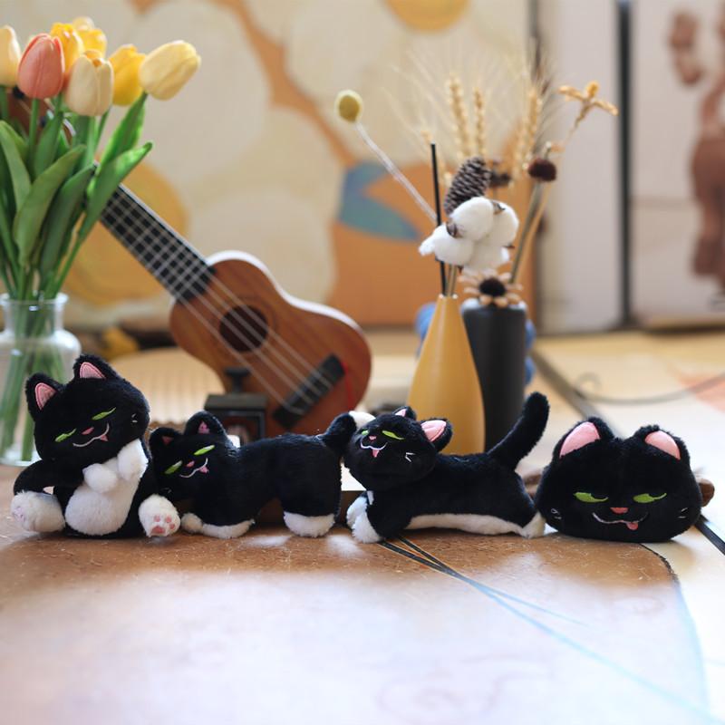 Cute Cute Kitten Pendant Plush Toy Doll Kitten Schoolbag Hanging Decoration Keychain Doll Doll