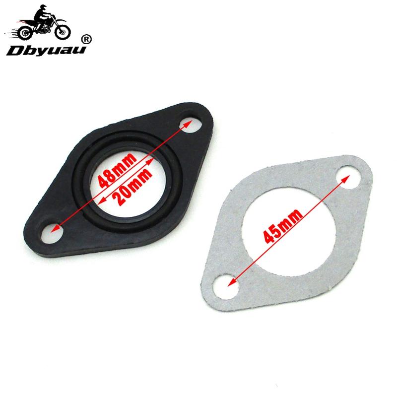 Dbyuau 19mm / 20mm Carburetor Manifold Intake Pipe Gasket Spacer Seal For Pit Dirt Bike ATV Quad