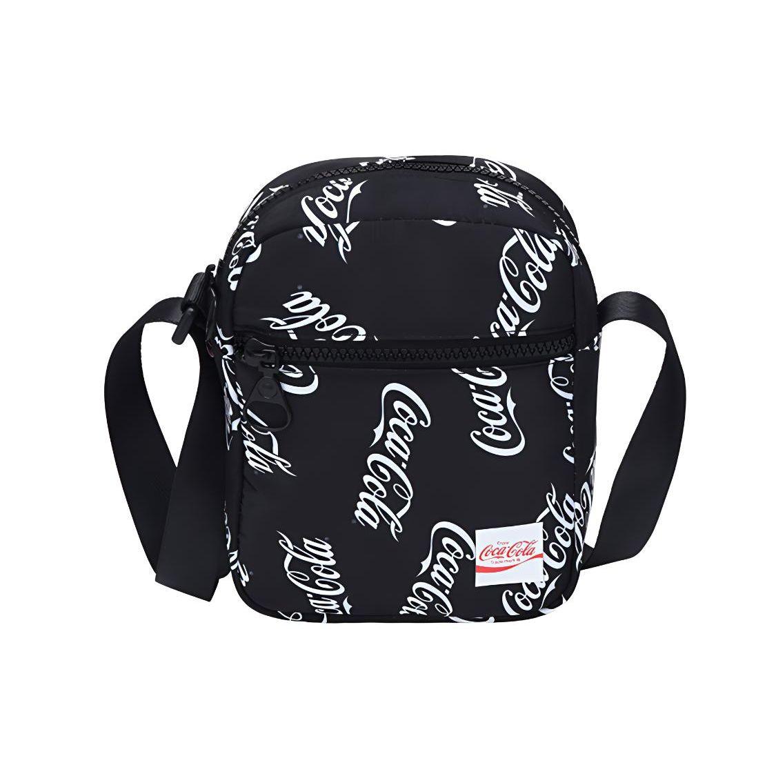 Anta Coca-Cola Collaboration Zipper Crossbody Bag Unisex bags Black 99929121-2 Black
