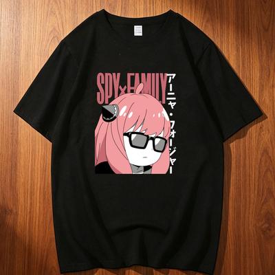 Spy X Family Cotton T Shirt Teen Hip Hop Aesthetic Trendy 80s Grunge T Shirt 80s Anime Digital Aesthetic Grunge Psychedelic