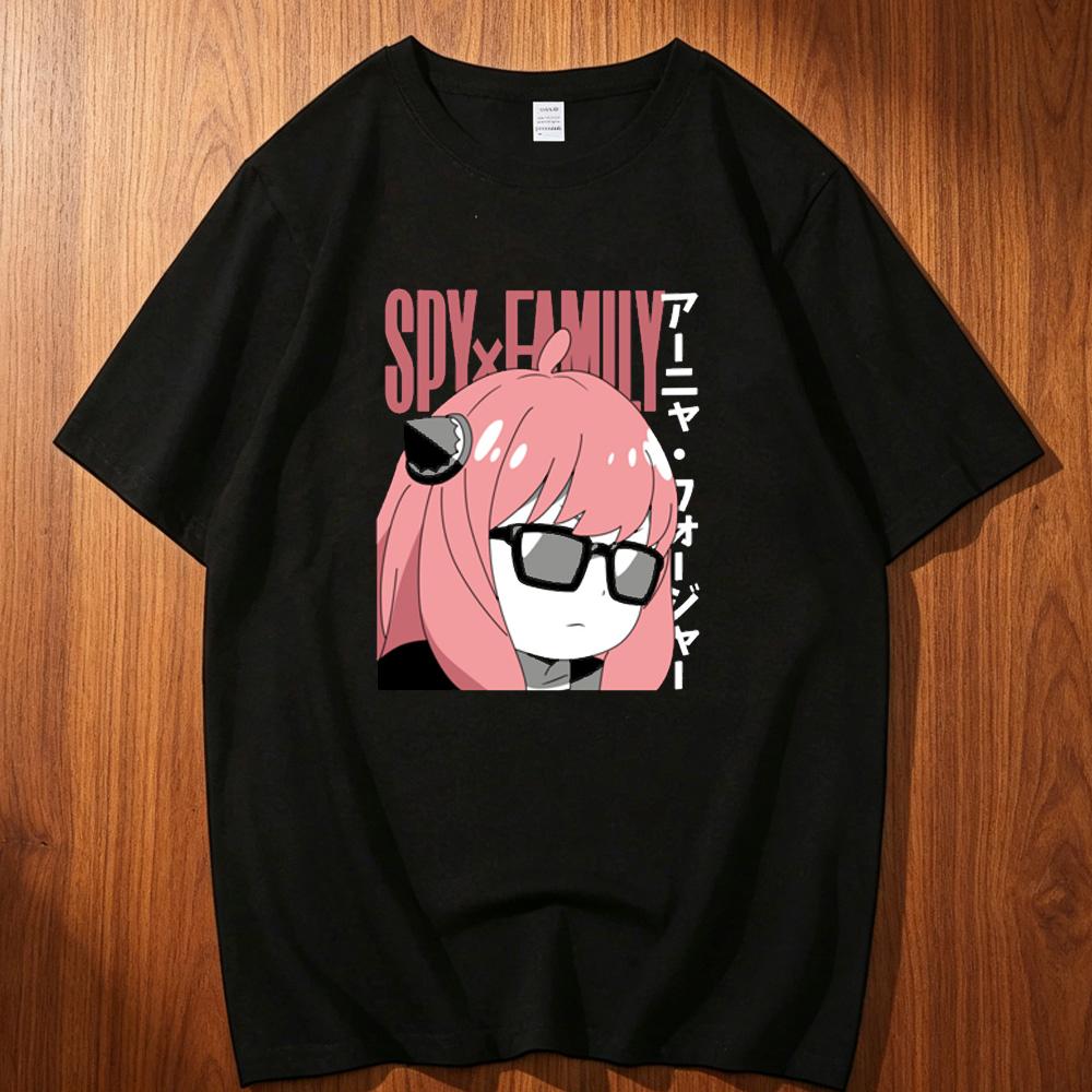 Spy X Family Cotton Tshirt Teen Anime Digital Grunge Classic Y2k Aesthetic T Shirt Hip Hop Graphic Harajuku Aesthetic Anime