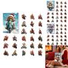 Christmas Dog Advent Calendar With Acrylic Elements And 24 Decor Pieces For Seasonal Gift Giving
