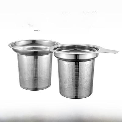 Silikon Kapaklı Paslanmaz Çelik Çay Süzgeci - Çay Demleme Filtre Bardak Aksesuarı