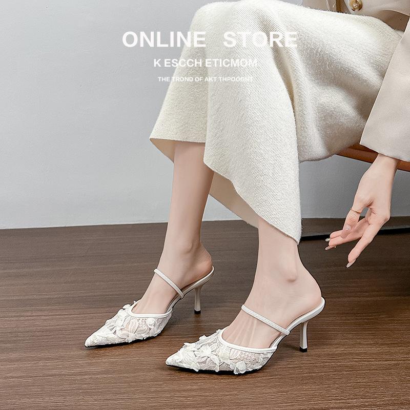 

stiletto high heels women s new French single shoes~ beautiful sandals with skirts Korean version of celebrity shoes women 39