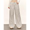 American Retro Thin Blue Plaid Casual Pants Women's Summer New Low-rise Loose Wide-leg Pants