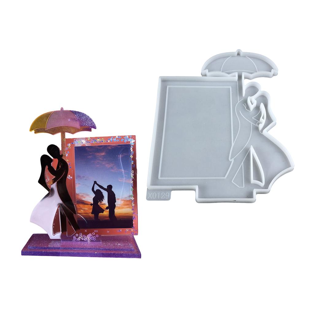 Silicone Couple Mold for Epoxy Resin Casting Perfect for Creating Personalized Photo Frames and Decorative Keepsakes