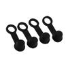 Tbest 4x Black Rubber Brake Bleeder Nipple   Dust Cover 8mm Motorcycle