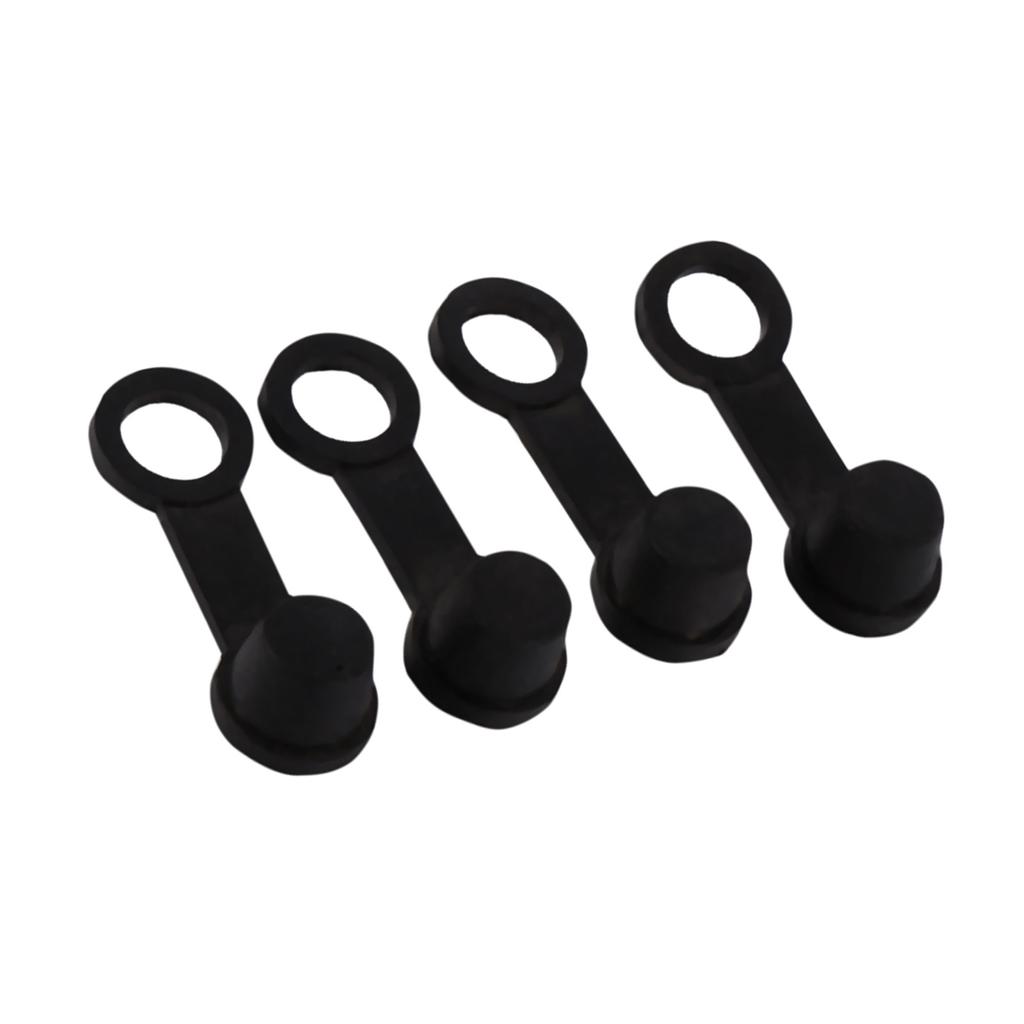 Tbest 4x Black Rubber Brake Bleeder Nipple   Dust Cover 8mm Motorcycle
