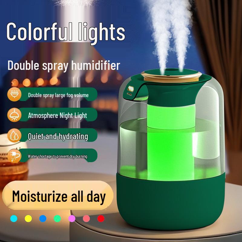 2025 Silent Home Air Humidifier: Large Capacity, Indoor Moisturizer, Ideal for Bedroom and Pregnant Women