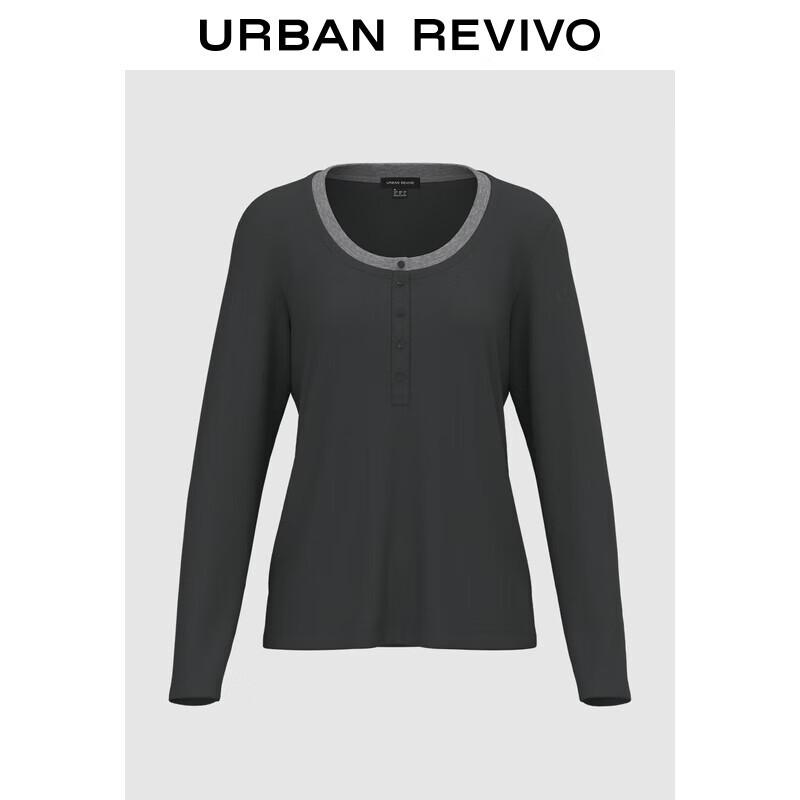 UR Women s Color Block Half-Placket T-shirt XS