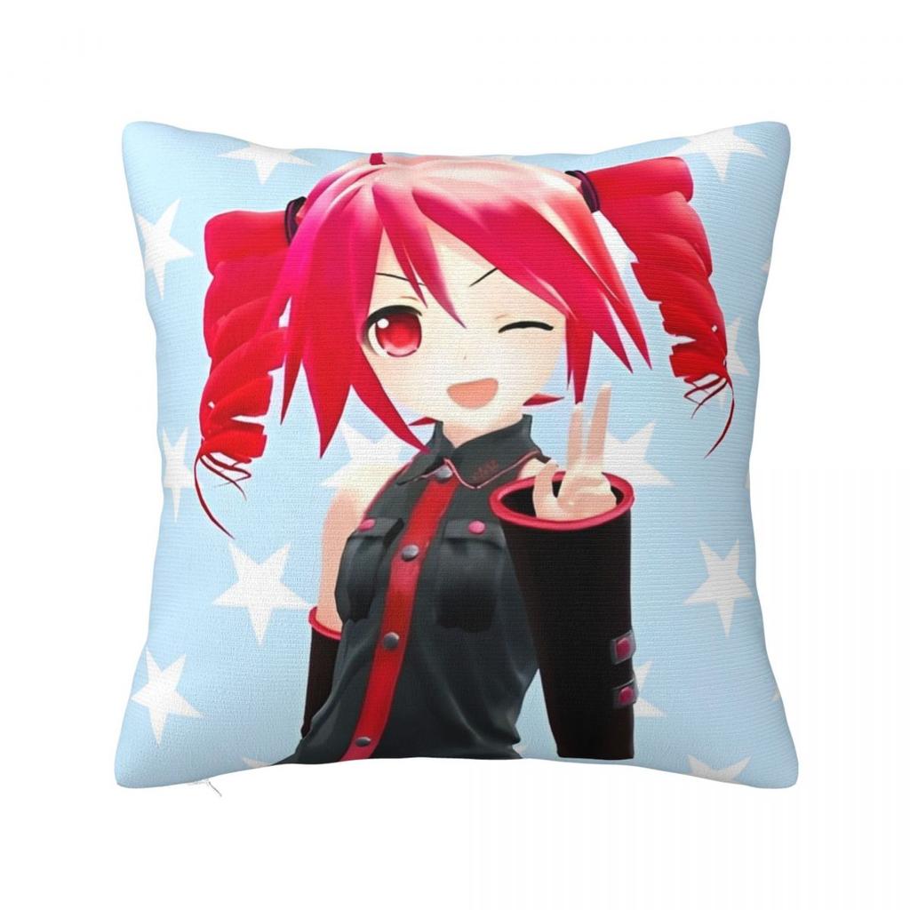 Cute Kasane Teto Anime Pillow Covers Car Cushion Cover Creative Pillow Cover