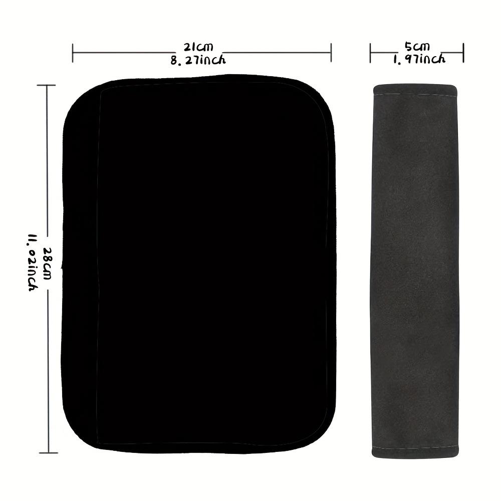 Car Seatbelt Cover - Comfortable Shoulder Pad with Black Straps for All Vehicles, Seatbelt Padding|Elegant Accessory|Stylish Car Decor
