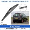 For Citroen C3 Picasso 2011-2017 24"+16"+11" Front Rear Wiper Blades Windshield Windscreen Window Cutter Accessories 2016 2017