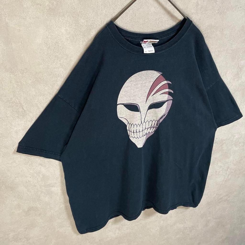 [USED] Vintage 00s Bleach Ichigo Kurosaki Hollow Short Sleeve Shirt, Black, Anime/Manga, Part 1