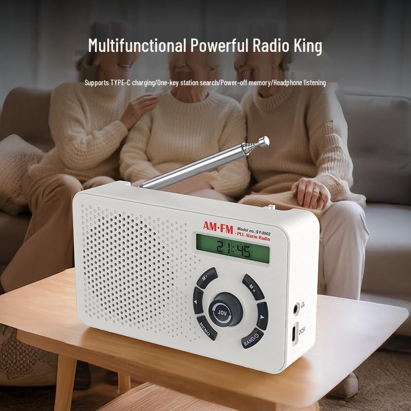 2025 High-Quality Cross-Border Portable All-Band Radio for Home & Elderly