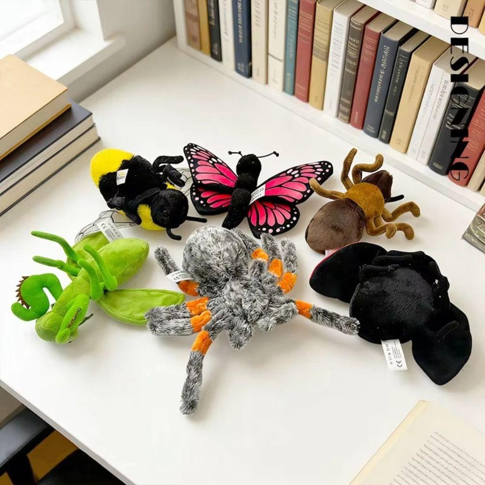 Bee Ant Butterfly Stuffed Doll Cute Simulation Spider Plush Toy Insect Plush Toy Birthday Gift
