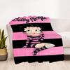 1PC Betty Boop Outdoor Blanket Lightweight Flannel, Soft & Warm, All-Season Use for Sofa, Outdoor, Camping, Living Room, Office41