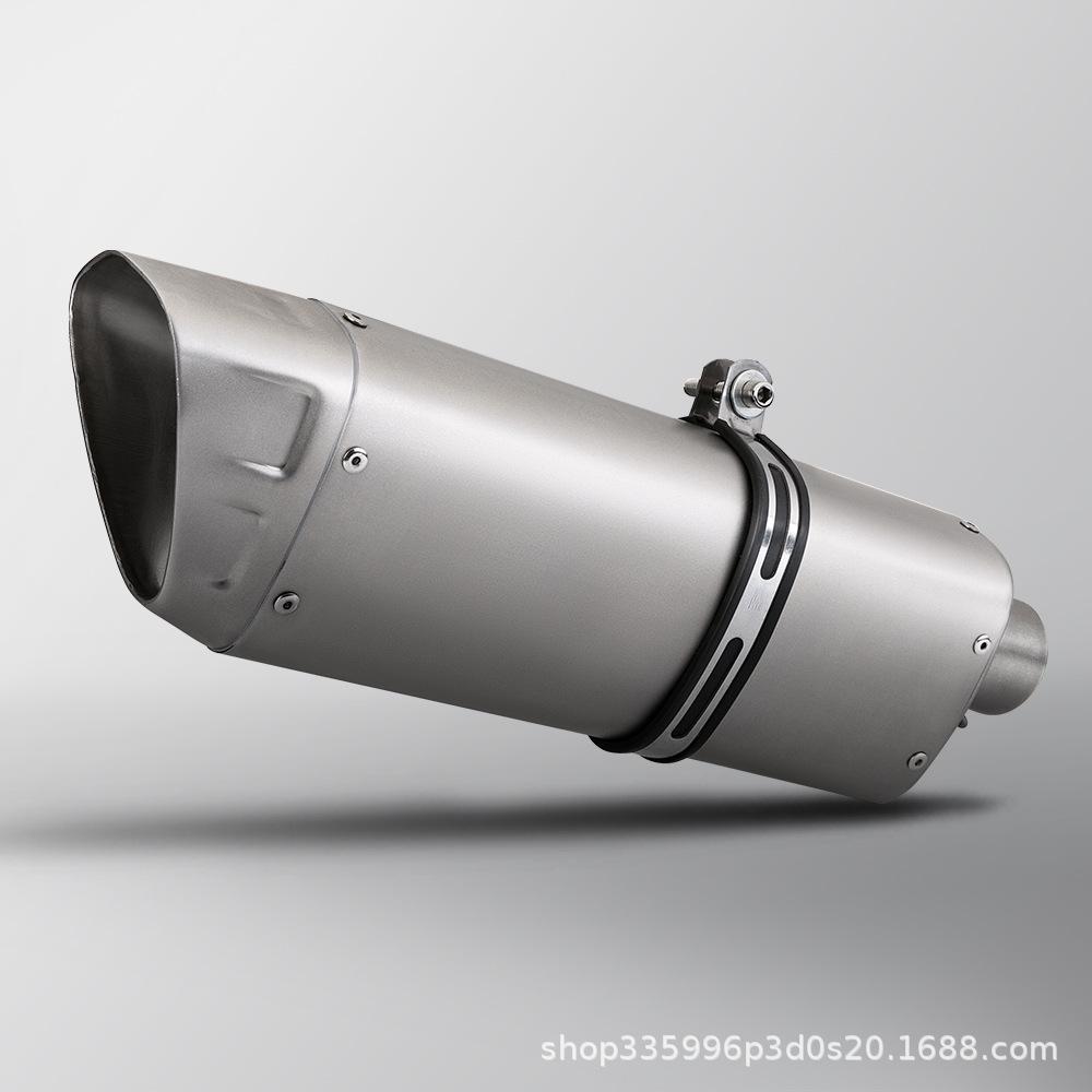 Silencieux d'échappement de moto M12-B en acier inoxydable de 51 mm pour modification