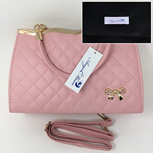 [Angel Moon] Quilted Bag for Women - Handbag, Shoulder Bag, Crossbody Bag, Tote Bag - Formal, Cute, Casual, PU Leather, Stylish, Mature, Photogenic, I