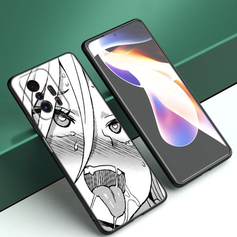 

Хентай Harajuku аниме девушка чехол для телефона для Xiaomi Mi A2 8 9 SE Note 10 10T 11 12 Lite 9T 11T 12S 12T Pro A3 6X 12X черный чехол Xiaomi 12T Pro 5G