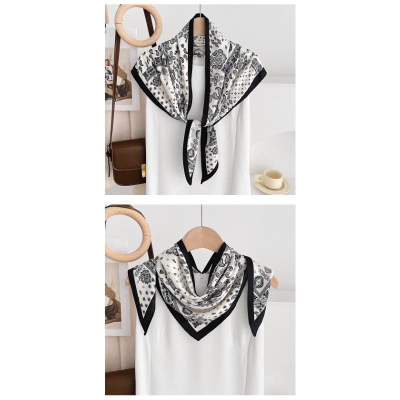 Fashion Versatile Paisley Triangle Scarf Thin Breathable Summer Sun Protection