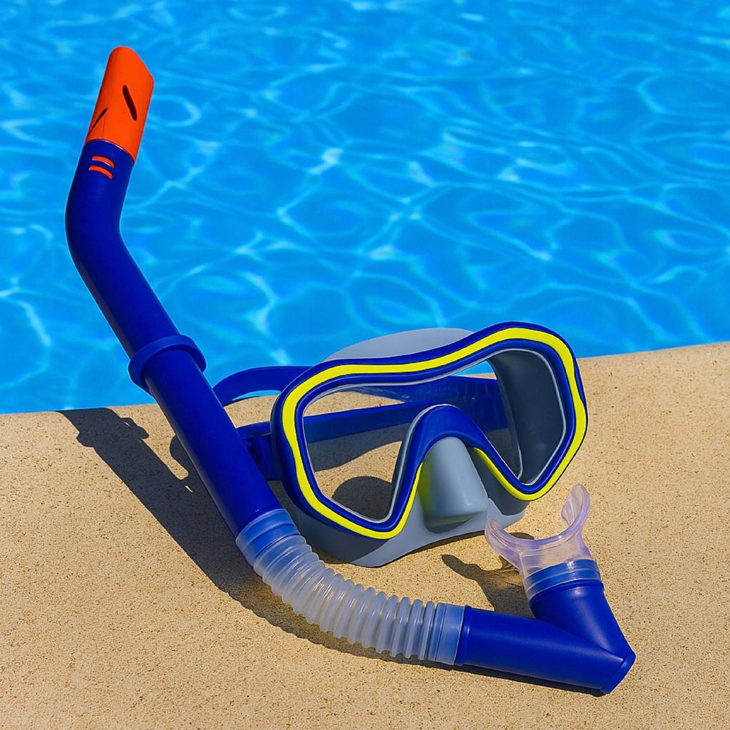 Diving Set: Mask With Snorkel, Snorkel, Swimming Goggles Bestway