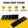 Car Hood Vent Scoop Kit Cold Flow Air Intake Louvers Cooling Bonnet Cover Black